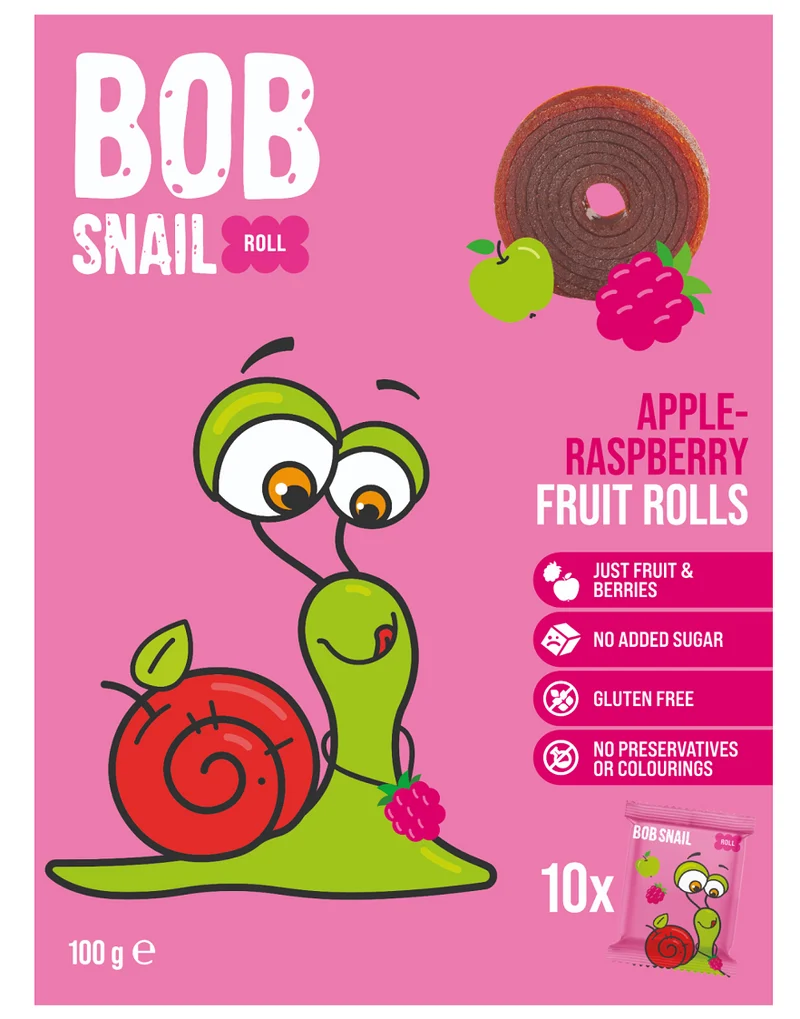 ZUCKERFREIE FRUCHT-RISINEN-ROLLEN 100 g - BOB SNAIL