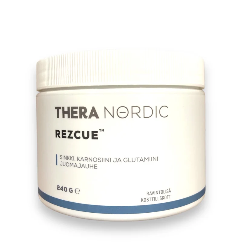 REZCUE Zink, karnosin och glutamin 240g
