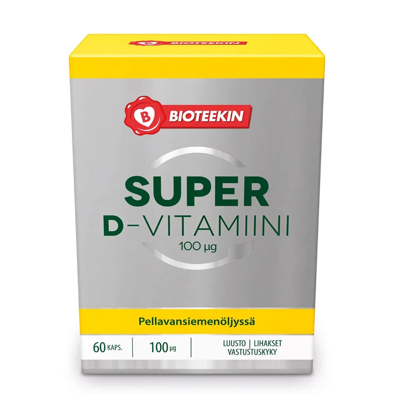 Super D-vitamin, 100 μg, 25 g, 60 kaps.