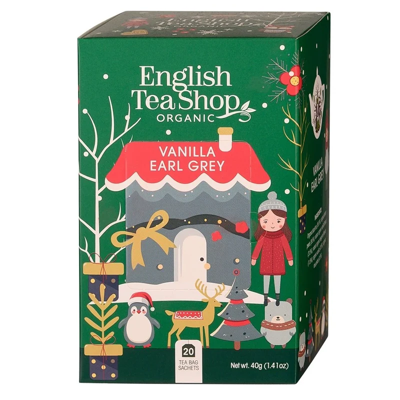 Earl Grey Weihnachtstee mit Zitronenschalen, Vanille und Rosenblüten BIO 40g BN ENGLISH TEA SHOP
