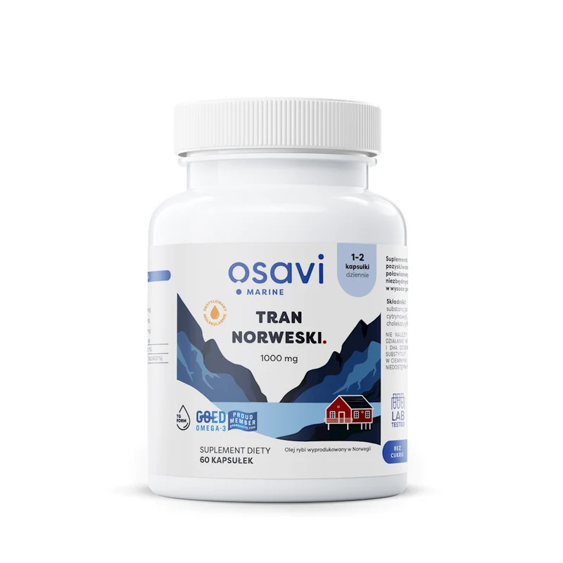 OMEGA-3 NORWESE TRAN (220 mg) GLUTENFREI 60 KAPSELN - OSAVI