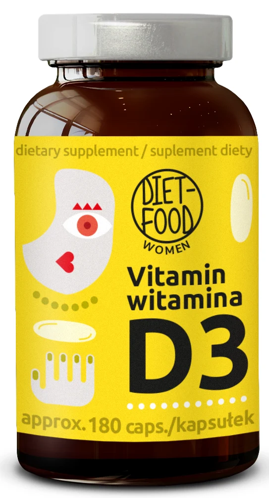 VITAMIN D3 50 µg (2000 IU) 180 KAPSELN - DIET-FOOD
