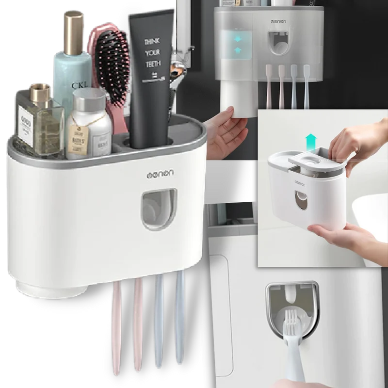 Allt-i-ett dispenser för tandkräm