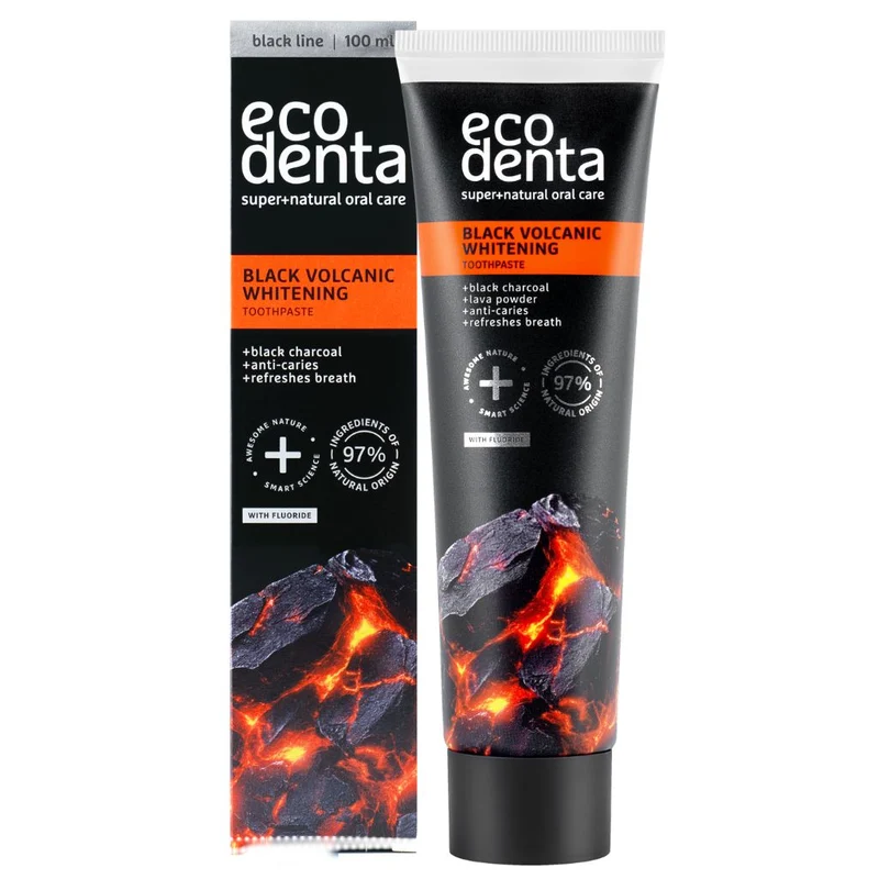 Ecodenta Black Volcanic Whitening Tandkräm 100ml