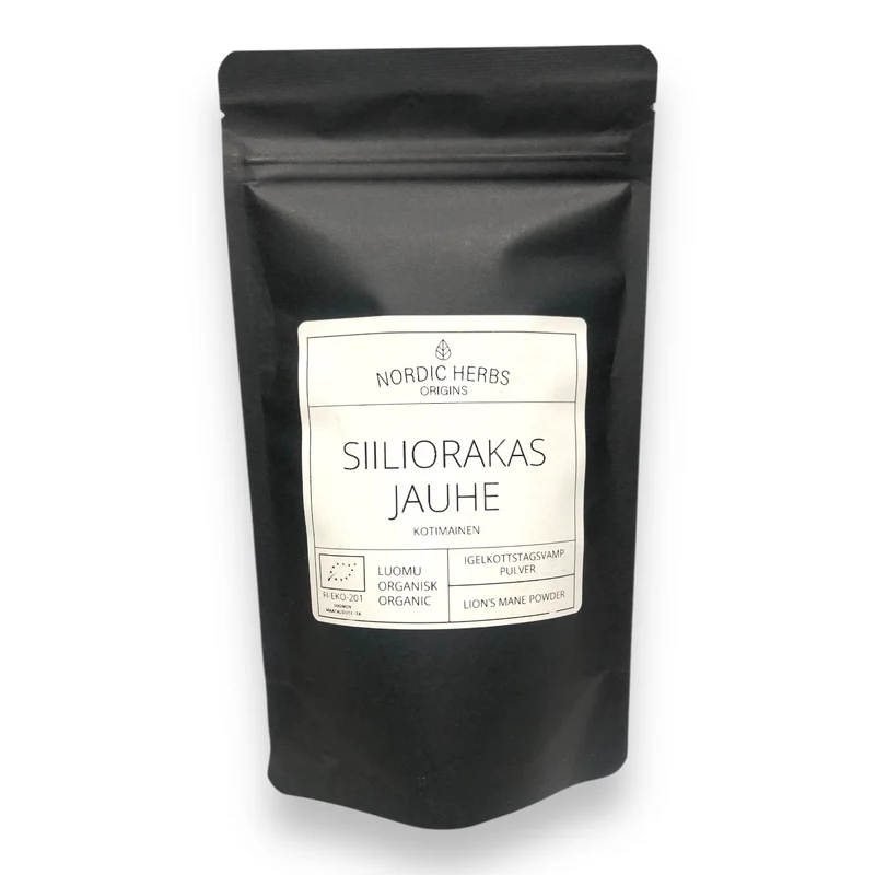 Nordic Herbs Ekologiskt Siiliorakas (Lion's Mane) pulver 80g