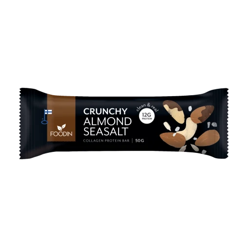 Mandel-havssalt kollagenproteinbar, 50 g