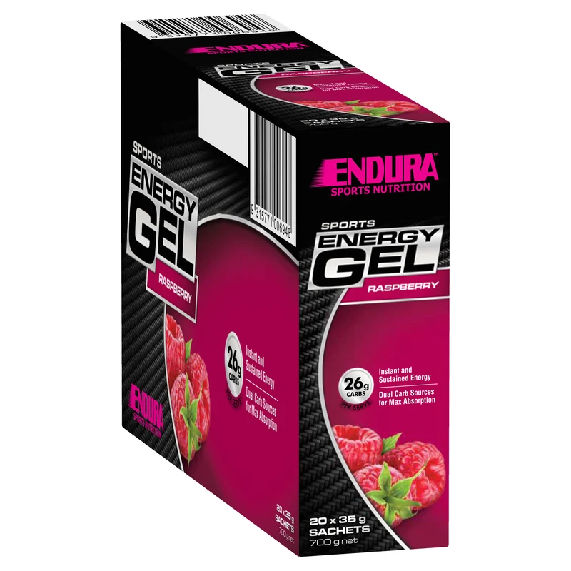 ENDURA Sports Energy Gel Raspberry single x1