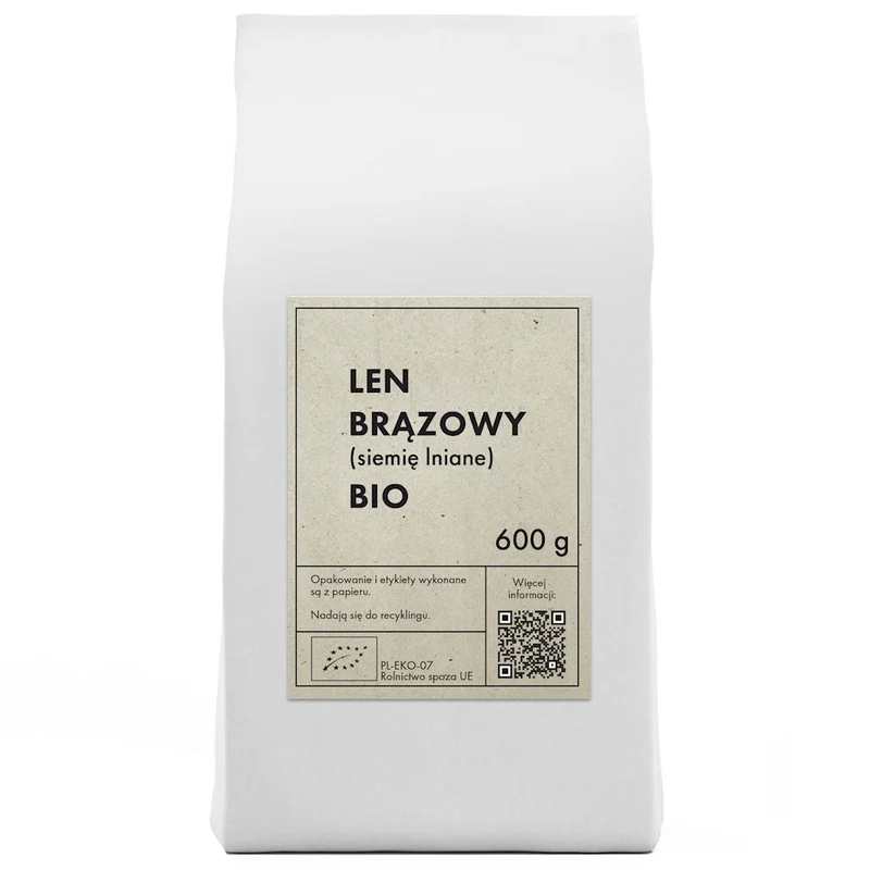 Brauner Flachs (Leinsamen) BIO 600 g - THE PLANET