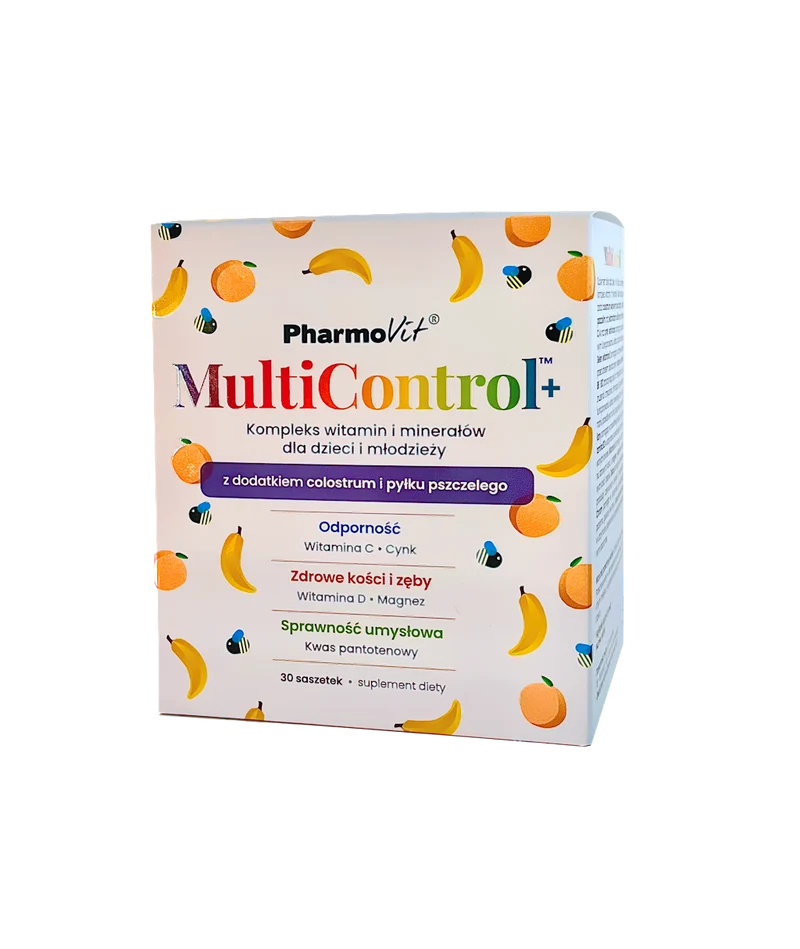 MULTIVITAMIN (MULTICONTROL) FÜR KINDER UND JUGENDLICHE GLUTENFREI 30 SACHETS - PHARMOVIT