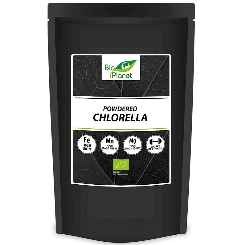 GETRIEBENE CHLORELLA BIO 500 g - BIO PLANET INTERNATIONAL