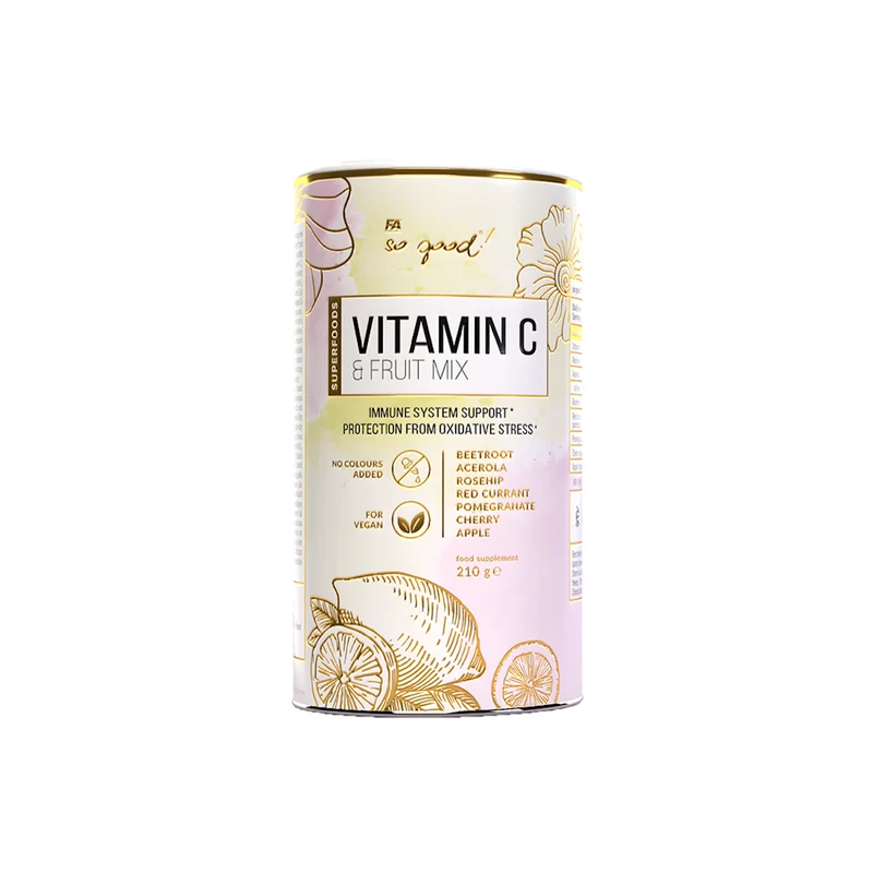 VITAMIN C FRUIT MIX Pulver 210 g - SO GUT!