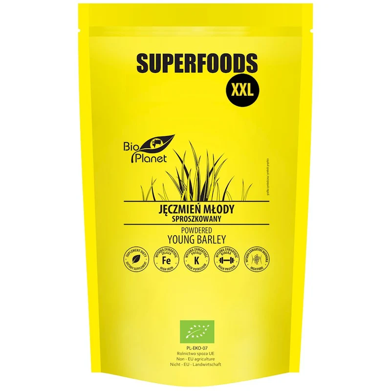 JUNGE TROCKENE GERSTE BIO 400 g - BIO PLANET SUPERFOODS