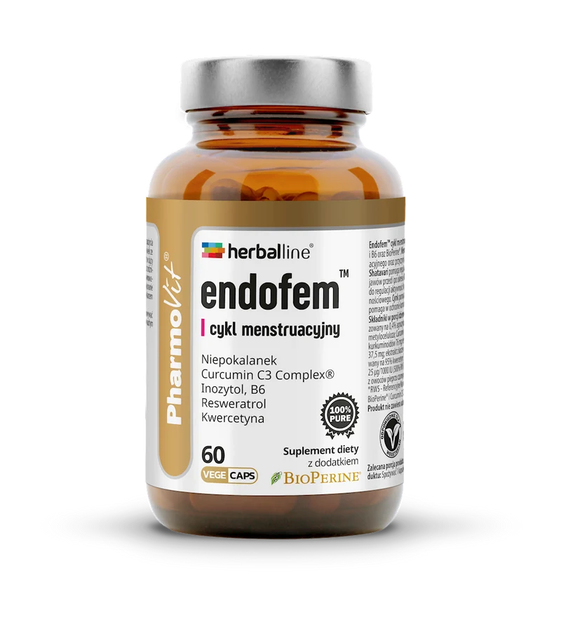 Glutenfreie Kapseln für den Menstruationszyklus (ENDOFEM) 60 Stück. - PHARMOVIT (HERBALLINE)