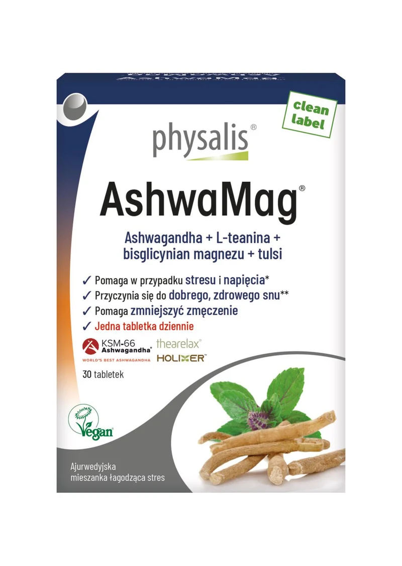 ASHWAGANDHA + MAGNESIUM 30 TABLETTEN - PHYSALIS