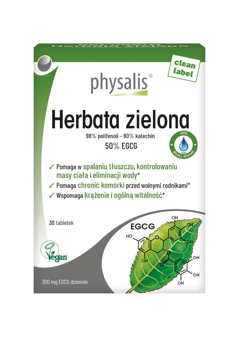 GRÜNER TEE 30 TABLETTEN - PHYSALIS