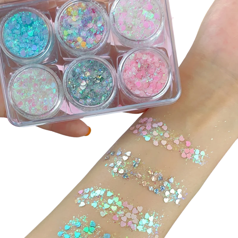Set med glitter för ansikte och kropp