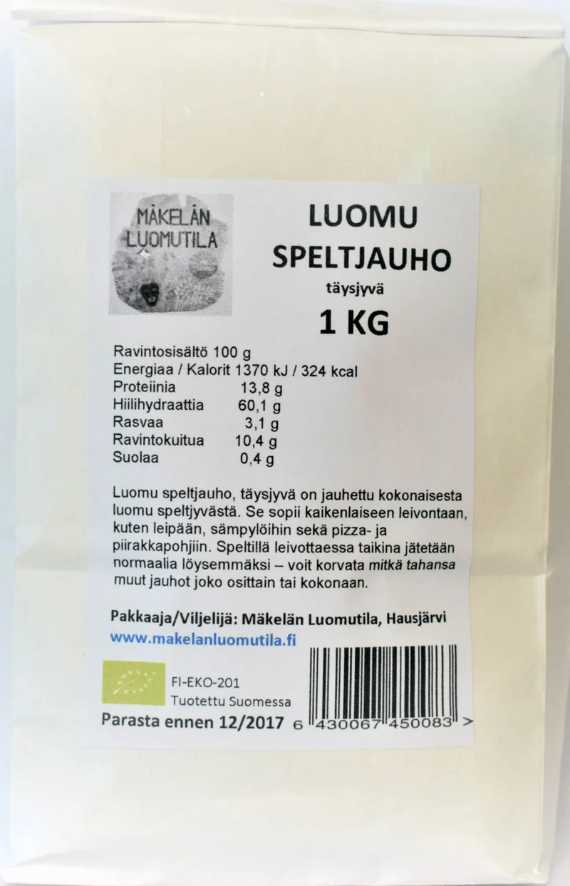 Dinkelmjöl, fullkorn, 1 kg