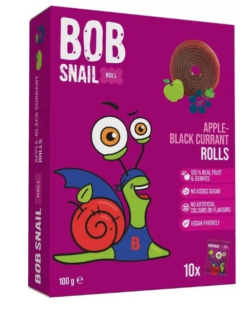 Glutenfreie Apfel-Johannisbeer-Snacks 100 g - BOB SNAIL