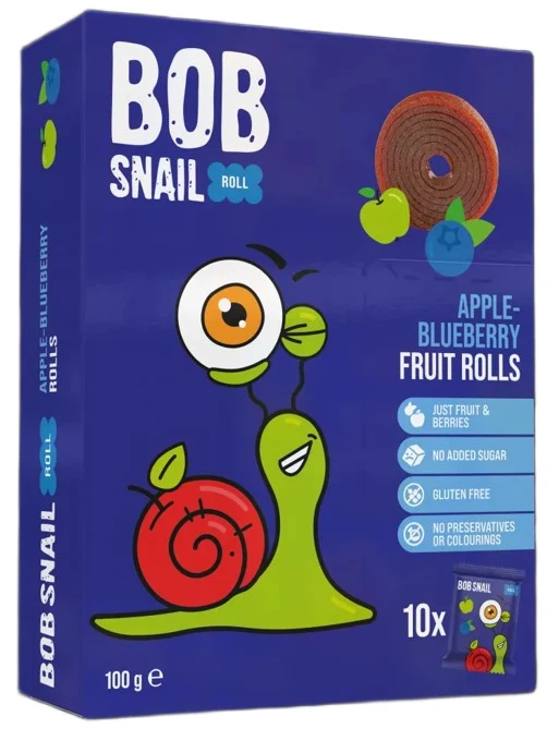 ZUCKERFREIE FRUCHT-BERRY ROLLS 100 g - BOB SNAIL