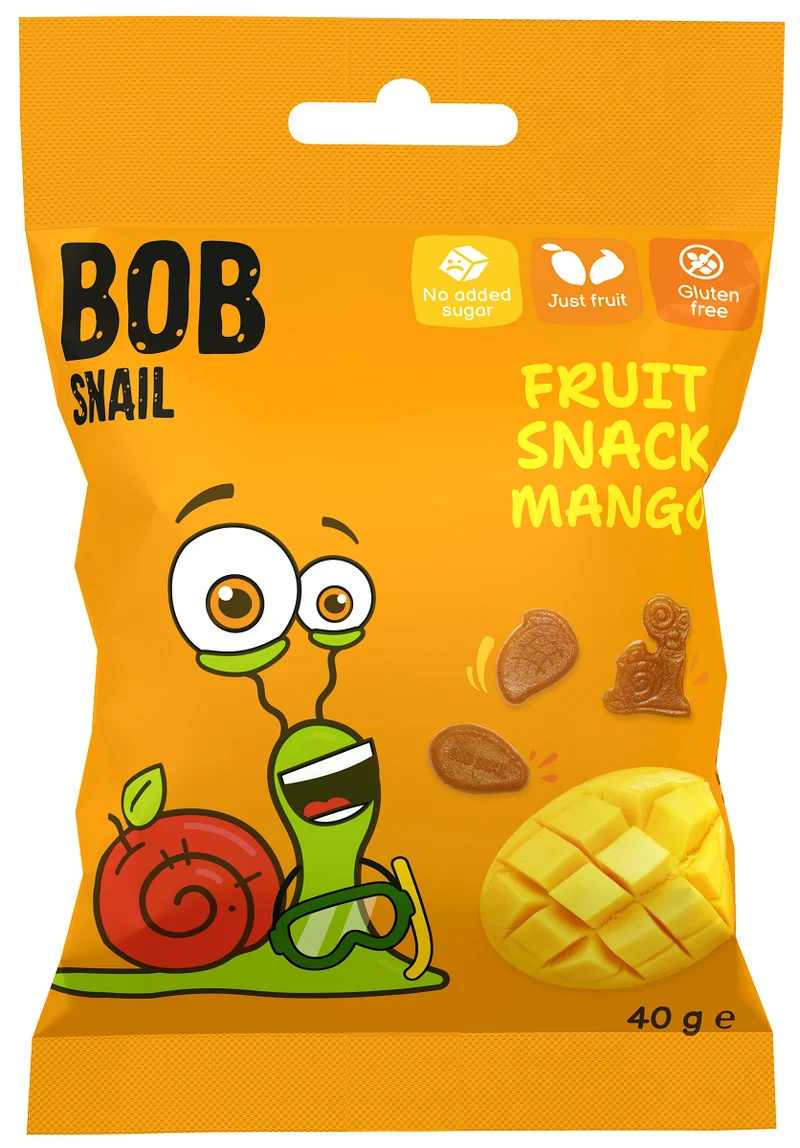 GELATINFREIE MANGO-GELETS 40 g - BOB SNAIL