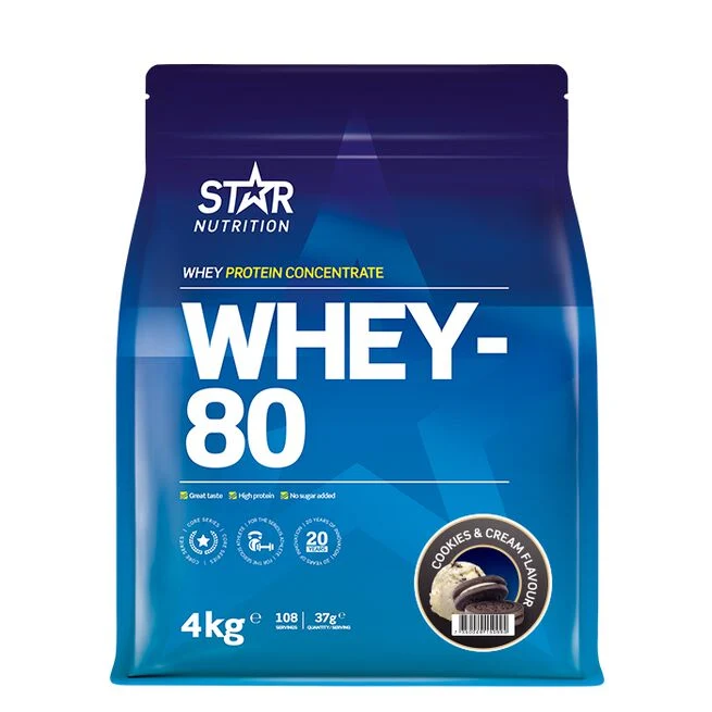 Whey-80 Vassleprotein 4 kg