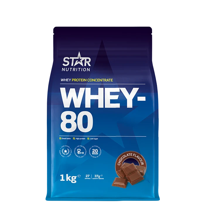 Whey-80 Vassleprotein 1 kg