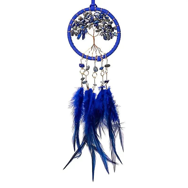 Drömfångare – Livets Träd & Lapis Lazuli 7 x 23cm