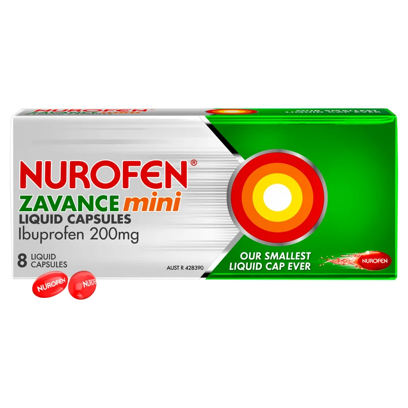 NUROFEN Zavance Mini Liquid Caps 8s