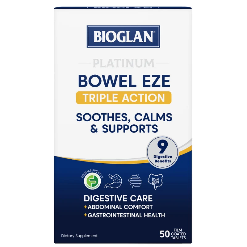 BIOGLAN Platinum Bowel Eze 50s