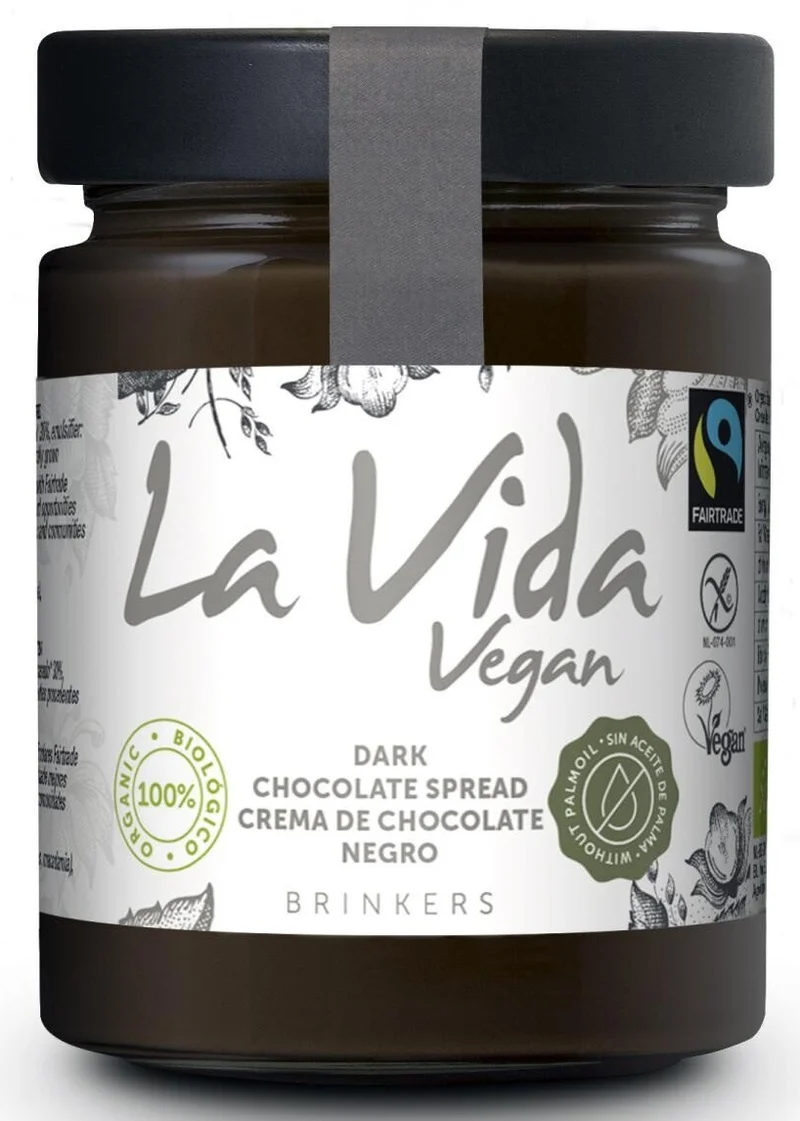 FAIR TRADE GLUTENFREIE SCHOKOLADENCREME BIO 270 g - LA VIDA VEGAN