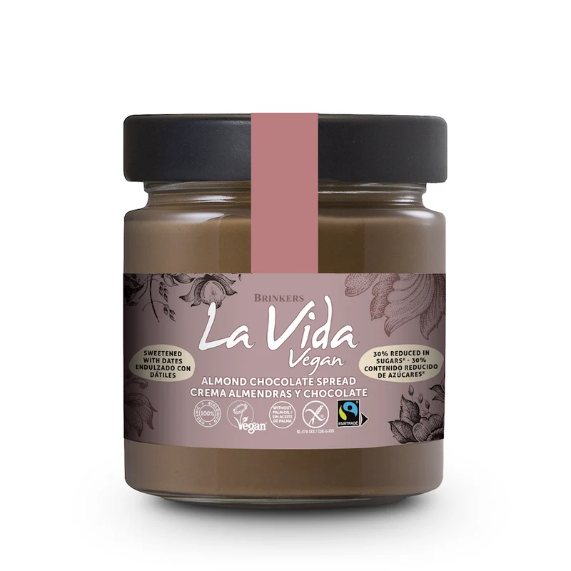 FAIR TRADE FAIR TRADE glutenfreier Mandel-Schokoladen-Pekannusspudding BIO 200 g - LA VIDA VEGAN