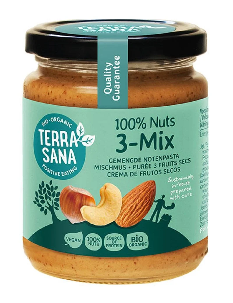 NUSSCREMEMEMISCHUNG (3 NÜSSE) BIO 250 g - TERRASANA