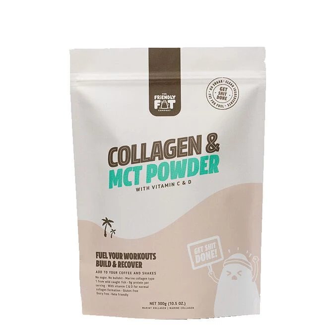 Kollagen & MCT-pulver med Vitamin C & D 300 g
