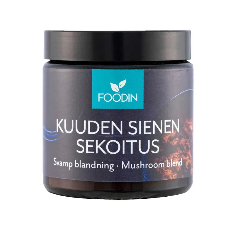 Blandning av sex svampar (chaga, reishi, lion's mane, shiitake, maitake, cordyceps), 40 g