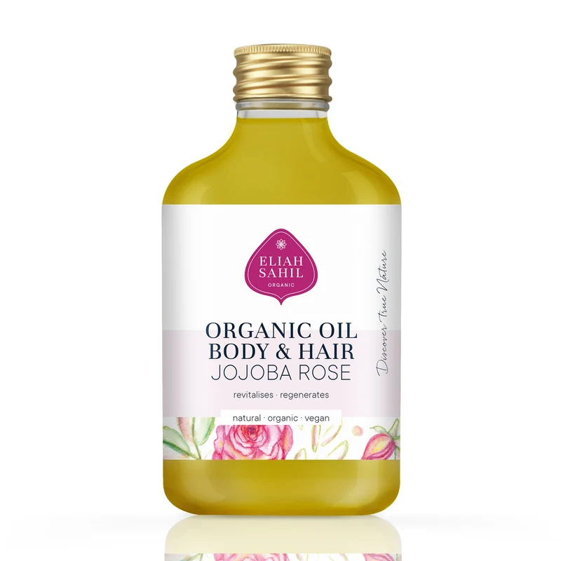 Jojoba- och rosenolja, 100 ml