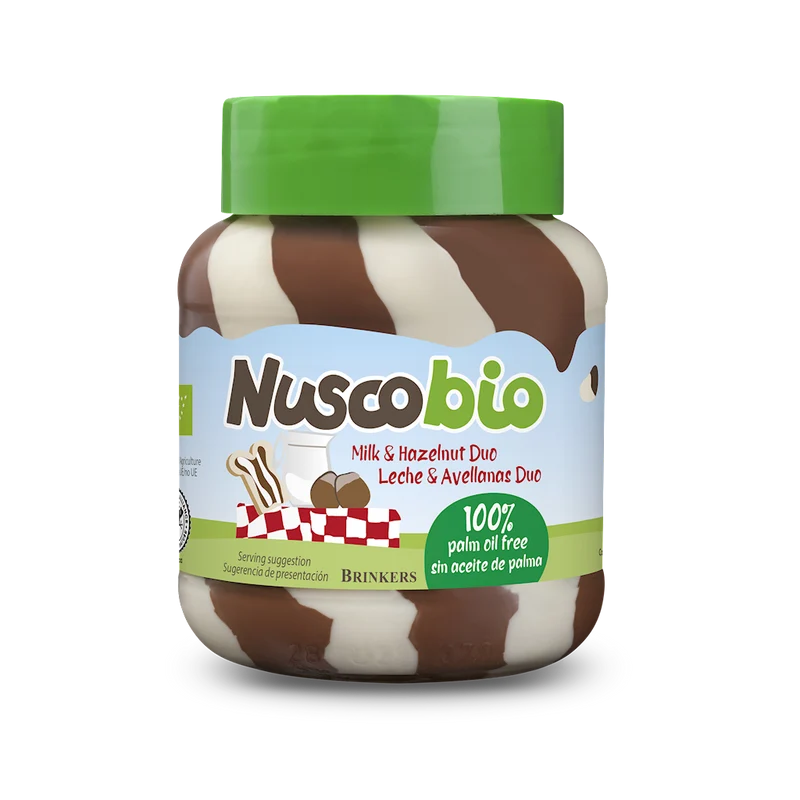 DUO NUSS-BUTTER-MILCH CREME BIO 400 g - NUSCOBIO