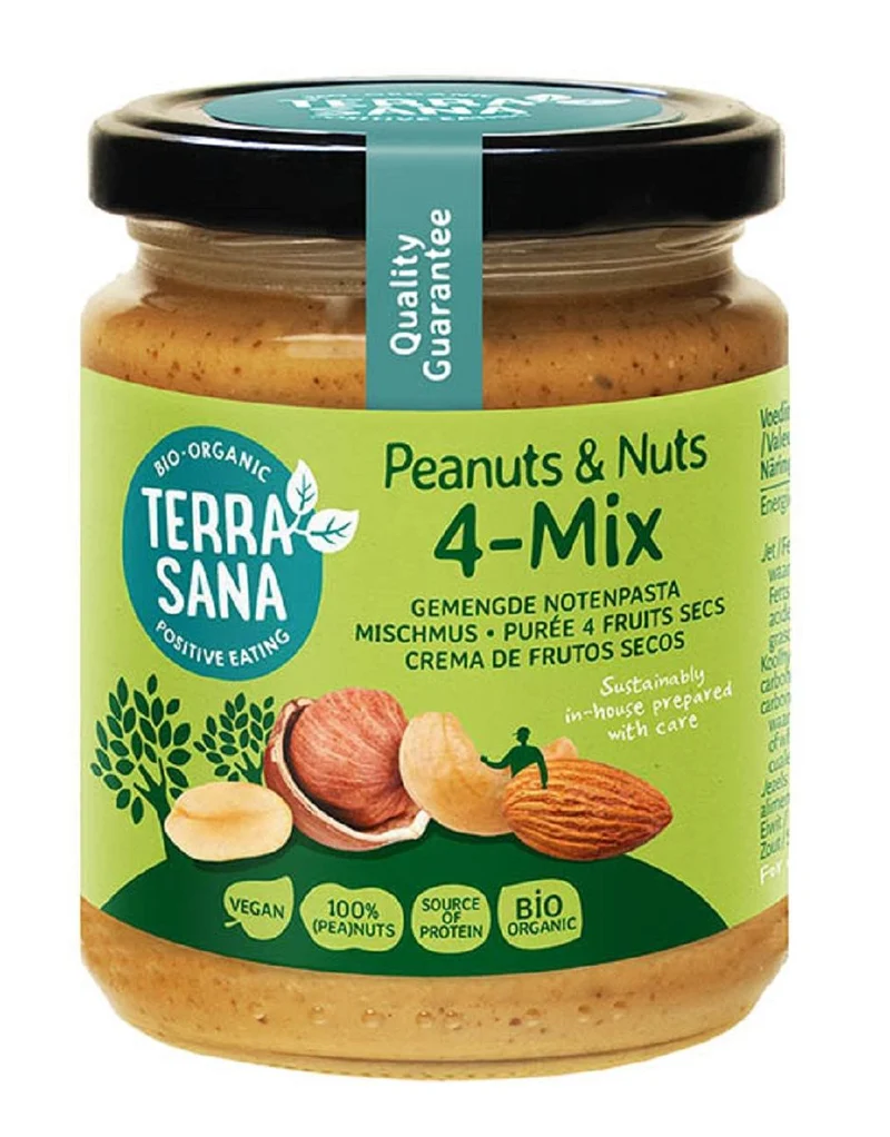 NUSSCREMEMEMISCHUNG (4 NÜSSE) BIO 250 g - TERRASANA
