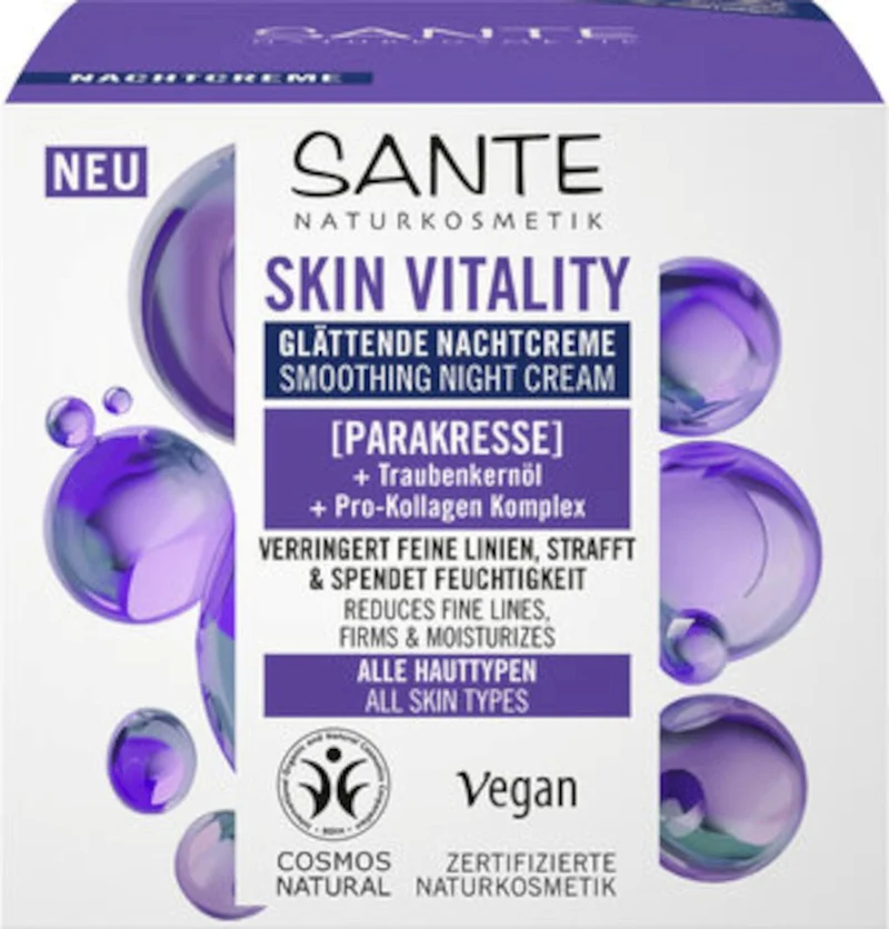 EQUALIZING NIGHT SKIN CREAM MIT PARAXIS, VINEGRAPE OIL UND PRO-COLAGEN COMPLEX ECO 50 ml - SANTE
