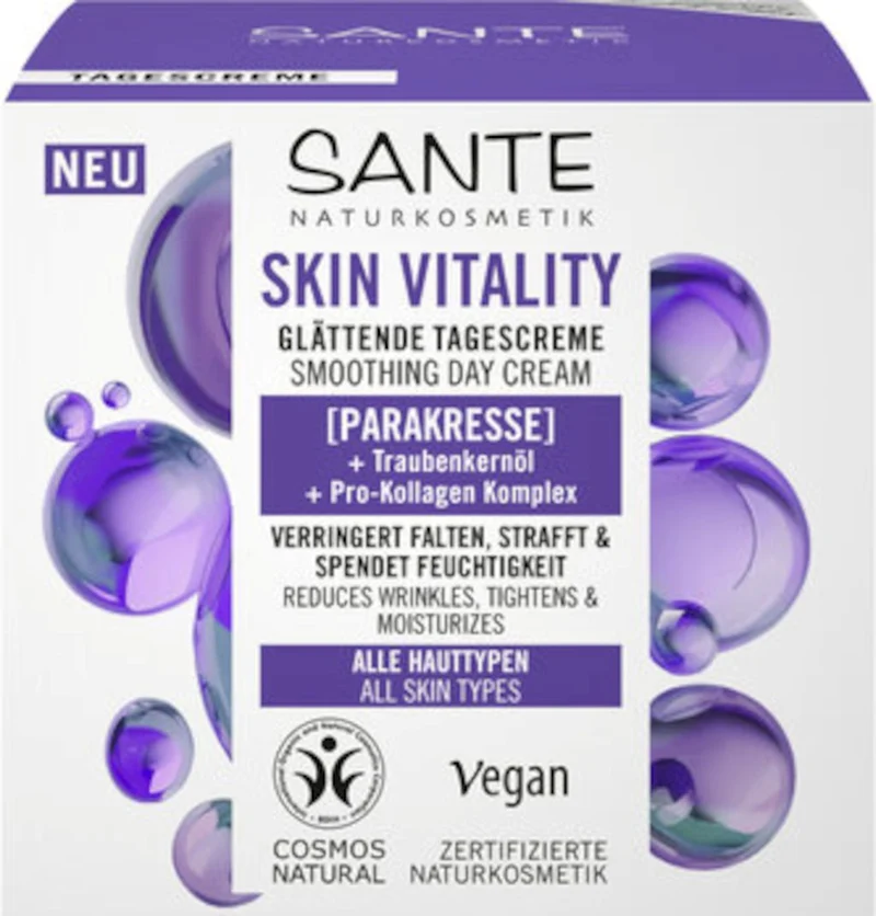ELASTING DAY SKIN CREAM WITH PARAXIS, VINEGRAPE OIL AND PRO-COLAGEN COMPLEX ECO 50 ml - SANTE