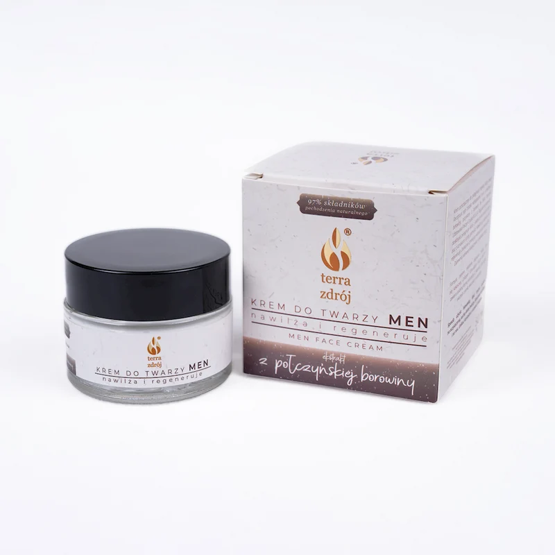Gesichtscreme für Männer feuchtigkeitsspendend und regenerierend 50 ml - TERRA ZDRÓJ (BOROVINE SERIES)
