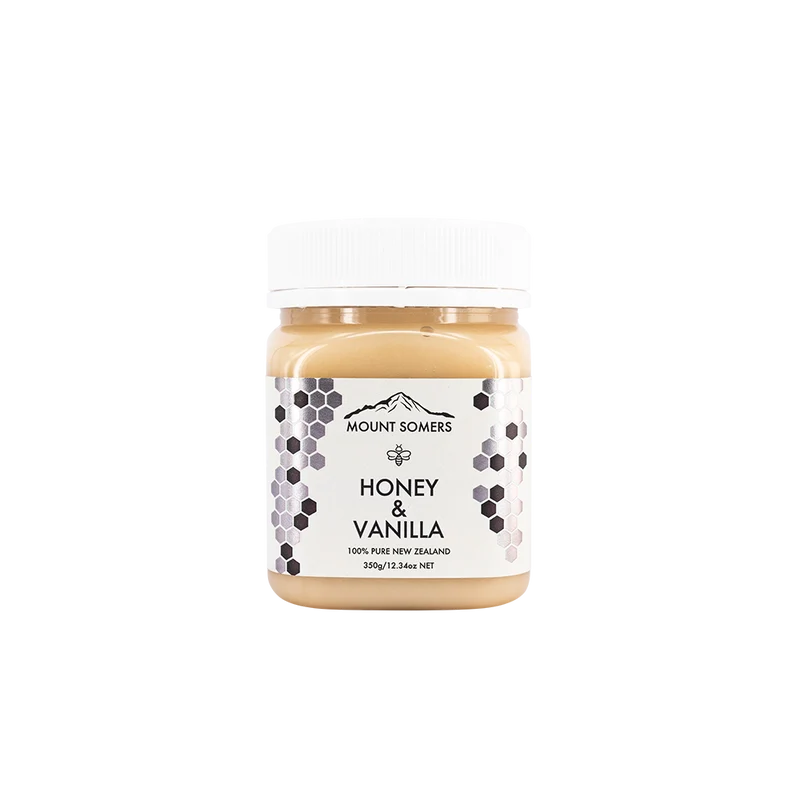 Mt Somers Vanilla Flavour Honey 350g