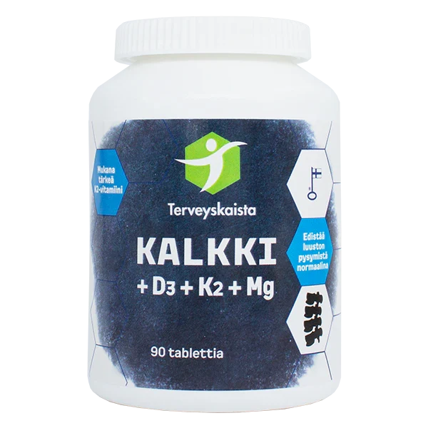 Terveyskaistan Kalk + D3+K2+MG 90 tabl.