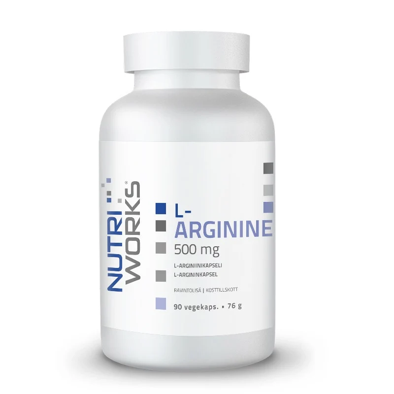 L-arginin 500 mg 90 kapslar