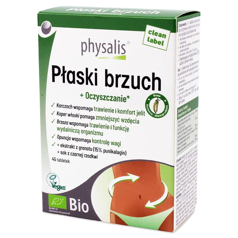 Flachbauchtabletten BIO 45 Stk. - PHYSALIS