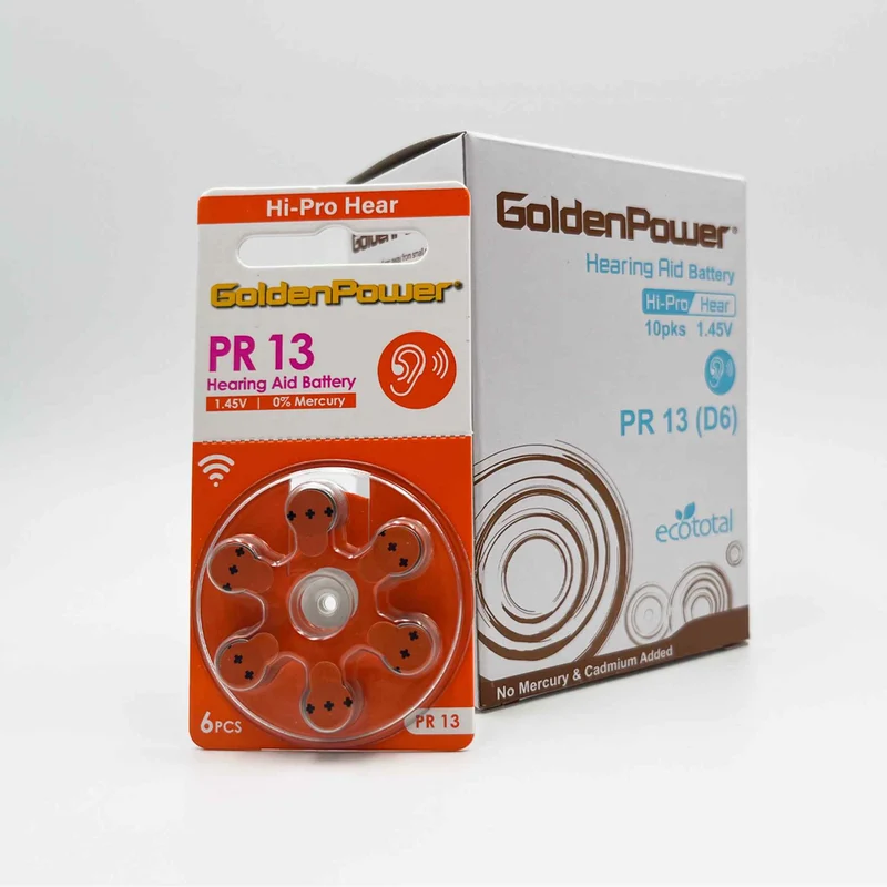 GP Hi Pro Hearing Aid Batt 13 6pk