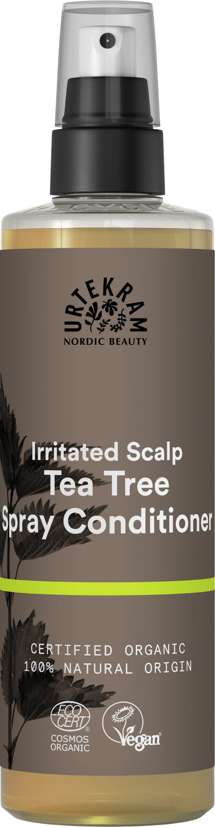 Urtekram Tea Tree Spray-balsam för irriterad hårbotten 250 ml