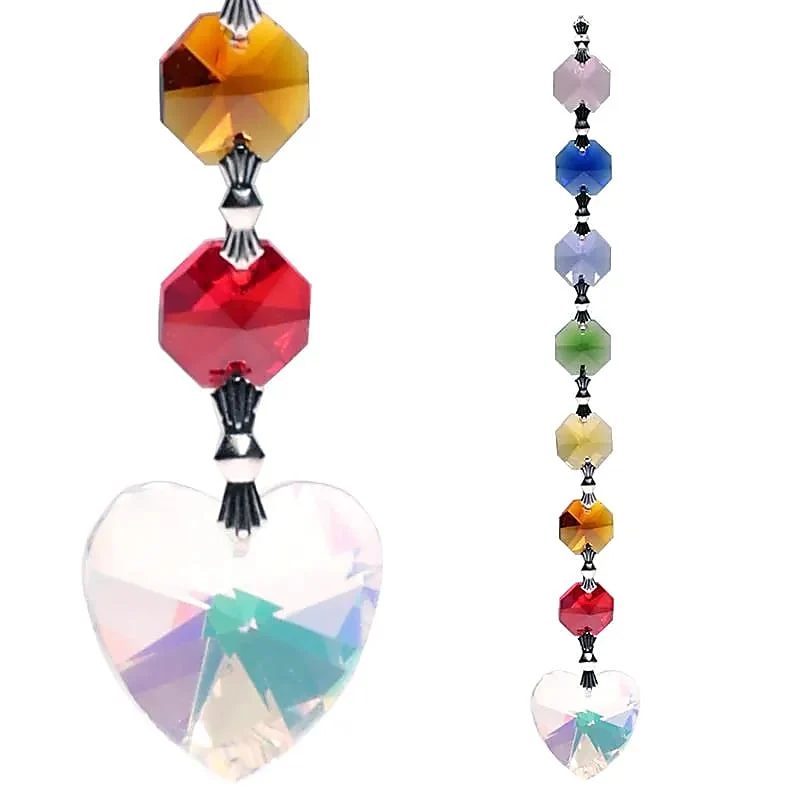 Aurinkofångare Aurora Heart Feng Shui Chakra 20 cm