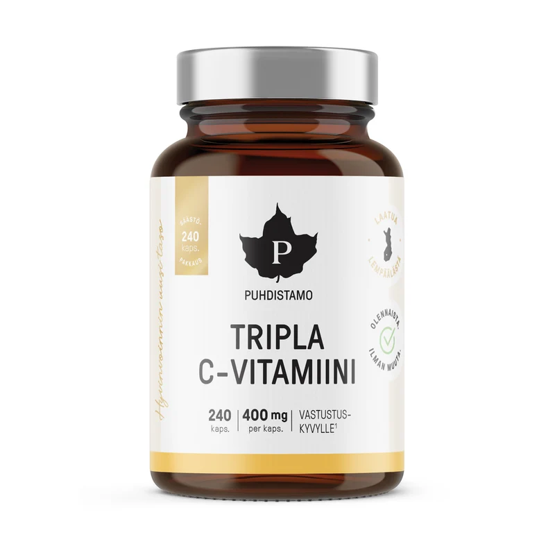 Trippel C-vitamin 400 mg, 240 kapslar