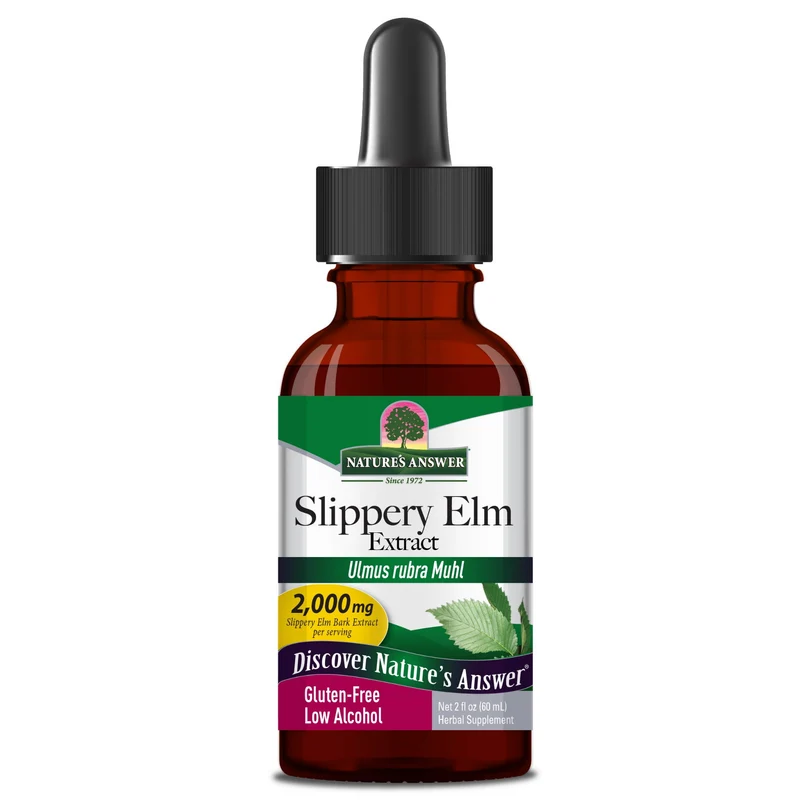 NATURE'S ANSWER Schlüpfriger Ulmenextrakt - Roter Ulmenrindenextrakt (60 ml)