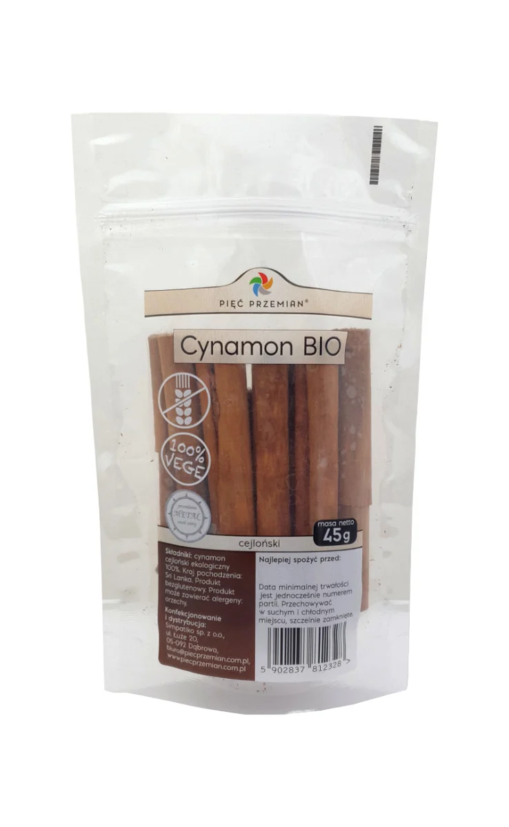 GLutenfreie Zimtstange BIO 45 g - FIVE CHANGES